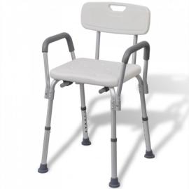 Krzesło pod prysznic z aluminium, białe na raty