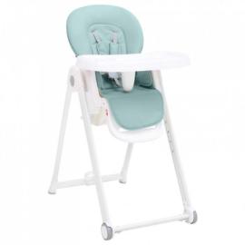 Wysokie krzesełko dla dziecka, turkusowe, aluminiowe na raty
