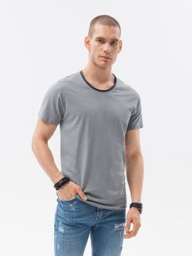 T-shirt męski bawełniany - szary v1 s1385 - xxl na raty