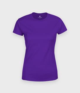 Damska koszulka (bez nadruku, gładka) - fioletowa na raty