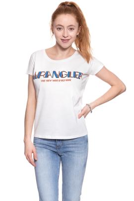 Wrangler t shirt damski t-shirts ss graphic offwh w7z02ev02 $ na raty