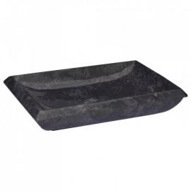 Umywalka, czarna, 50x35x10 cm, marmurowa na raty