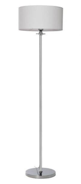 Lampa stojąca, podłogowa adele chrom, biel 40x40x160cm na raty