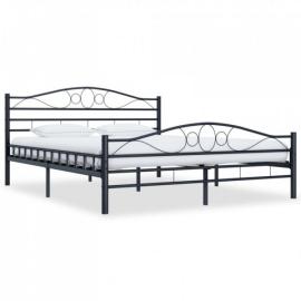 Rama łóżka, czarna, stalowa, 200 x 200 cm na raty