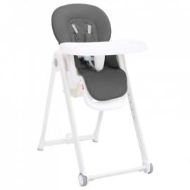 Wysokie krzesełko dla dziecka, ciemnoszare, aluminiowe na raty