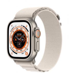Smartwatch apple watch ultra gps+cellular 49mm tytan, księżycowa poświata opaska alpine m na raty