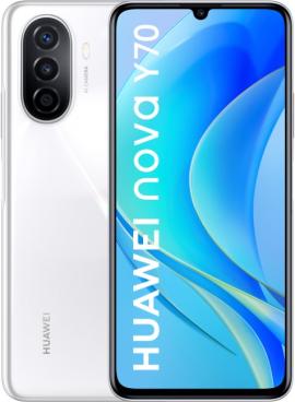 Smartfon huawei nova y70 128gb biały na raty