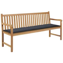 Poduszka na ławkę ogrodową, antracytowa, 180x50x3 cm na raty
