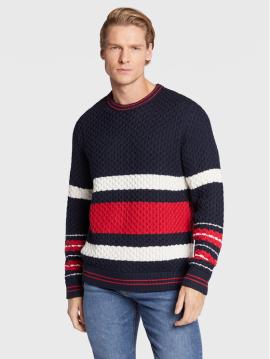 Sweter orion fmkw06531 granatowy regular fit na raty