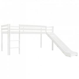 Wysoka rama łóżka dziecięcego, zjeżdżalnia i drabinka, 97x208cm na raty