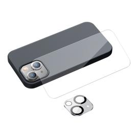 Baseus liquid silica gel phone case set for ip 13 | etui ze szkłem hartowanym do ekranu i aparatu do iphone 13 na raty