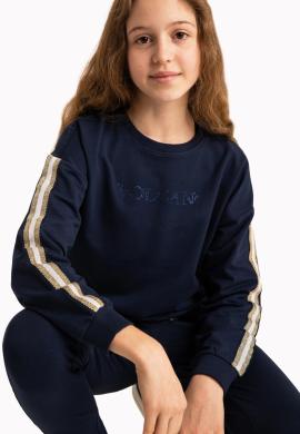 Dziewczęca bluza z aplikacjami z koralików b-nino junior na raty