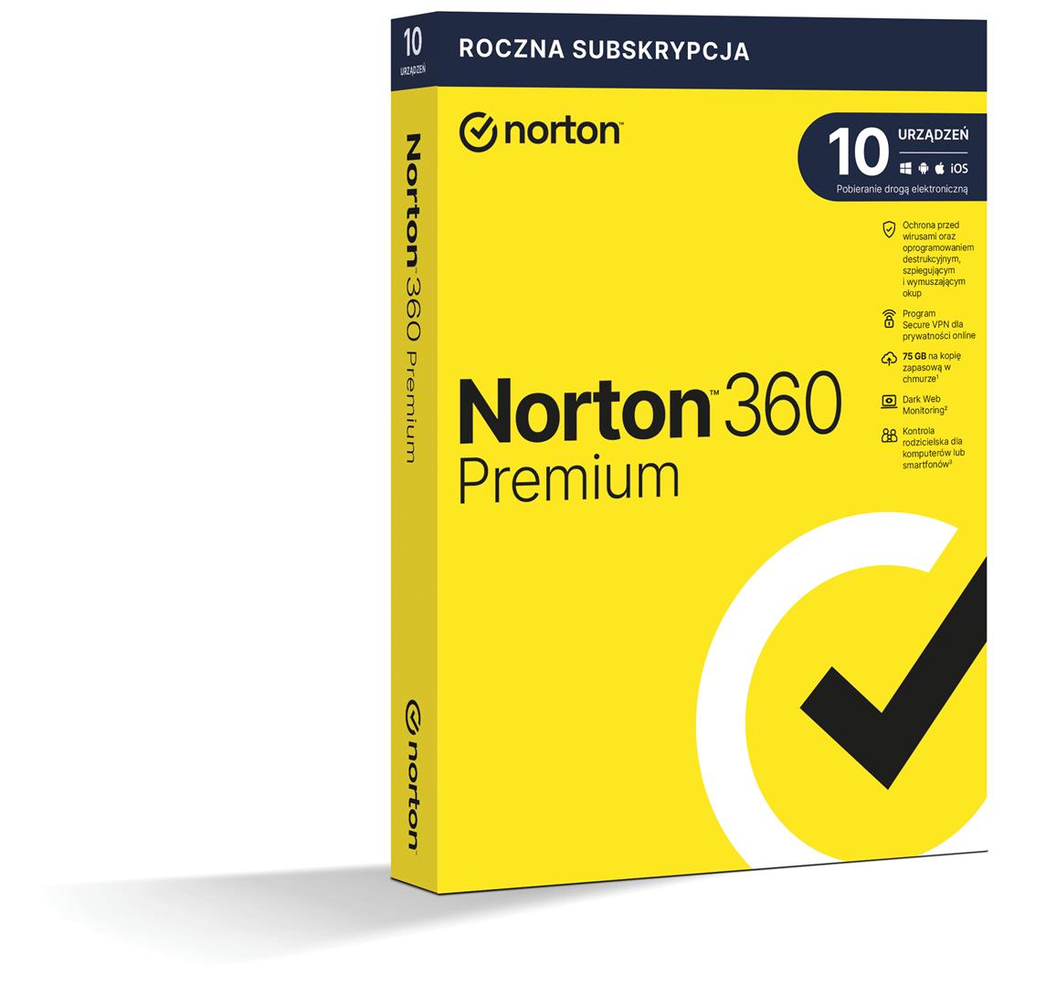 Norton 360 Premium 10D/12M ESD (NIE WYMAGA KARTY) na raty