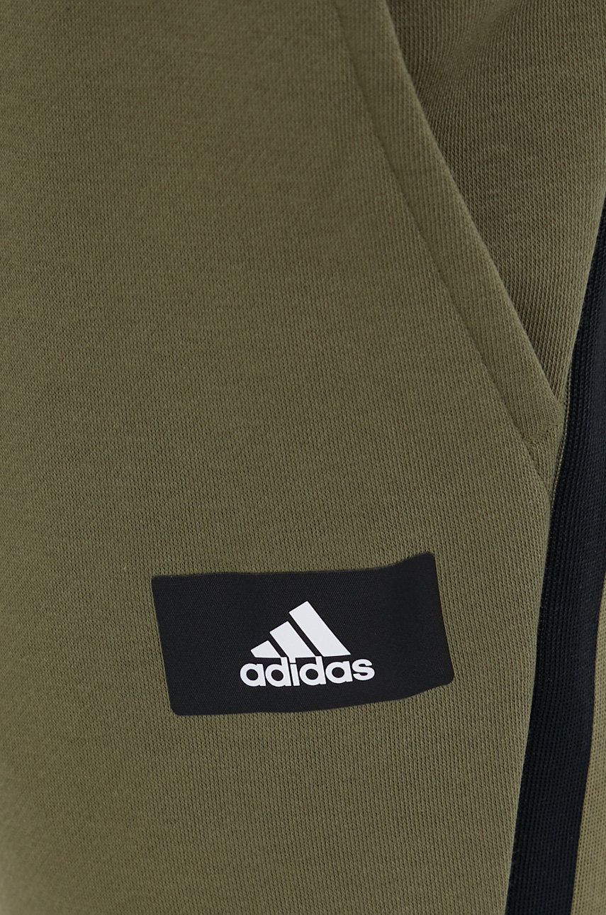 Adidas performance spodnie h33555 męskie kolor zielony gładkie na raty