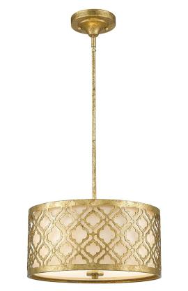 Lampa sufitowa, wisząca marrakech złoto, biel 53,3x53,3x20,3cm na raty