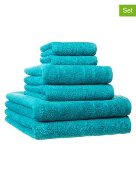 Ręczniki (6 szt.) w kolorze turkusowym na raty