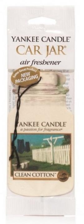 Zapach samochodowy yankee candle car jar clean cotton na raty