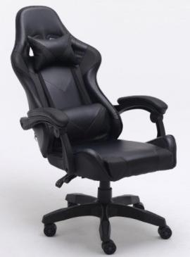 Fotel obrotowy gamingowy krzesło remus czarny na raty