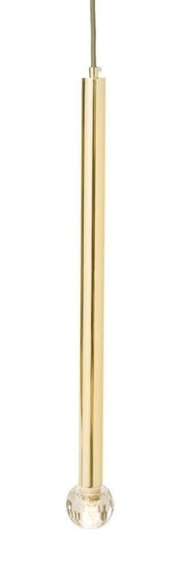 Lampa sufitowa, wisząca aramis złoto, kryształ 3x3x55,5cm na raty