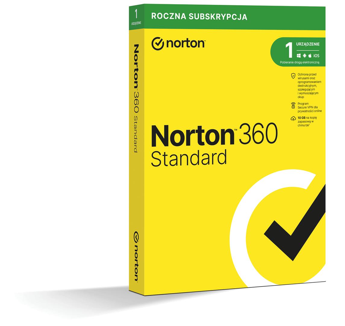 Norton 360 Standard 1D/12M ESD ( NIE WYMAGA KARTY) na raty