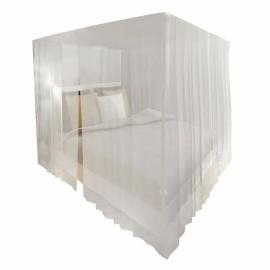 Prostokątna moskitiera nad łóżko z 3 wejściami (x2) na raty