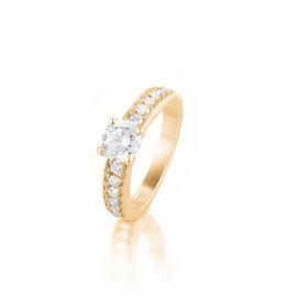 W.kruk piękny złoty pierścionek - złoto 750, brylant 1,34 ct - xwk/pb+397 na raty