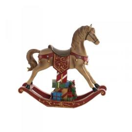 Ozdoby świąteczne dkd home decor koń żywica (34 x 10 x 32 cm) na raty
