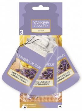 Zapach samochodowy yankee candle car jar® bonus pack lemon lavender op.- 3 szt. na raty