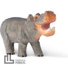 Zabawka animal hipopotam z drewna na raty
