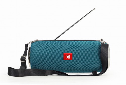 Przenośny głośnik bluetooth spk-bt-17-g fm-radio, wbudowany mikrofon, kolor zielony, usb, aux, microsd na raty