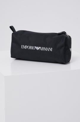 Emporio armani underwear t-shirt i kosmetyczka 111035.1a597 kolor czarny z nadrukiem na raty