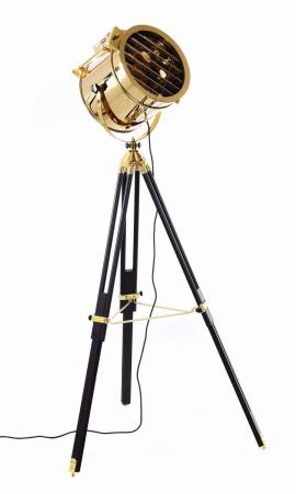 Lampa stojąca, podłogowa futti złoto, czerń wys. 120-180cm na raty
