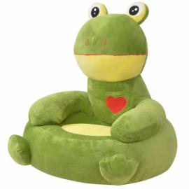 Fotel dla dzieci żaba, pluszowy, zielony na raty
