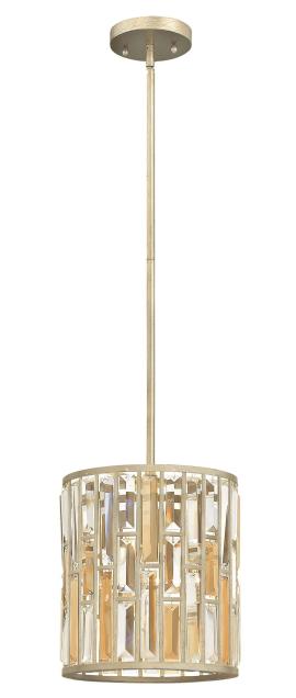 Lampa sufitowa, wisząca gemma mini szampańska, kryształ 26x29,8cm na raty