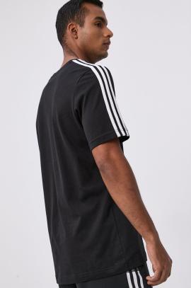 Adidas t-shirt gl3732 męski kolor czarny z aplikacją na raty